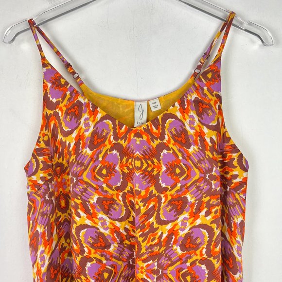 NWT Joie Printed Satin V-Neck Spaghetti Strap Top Tank Size Small S NEW - Picture 2 of 10